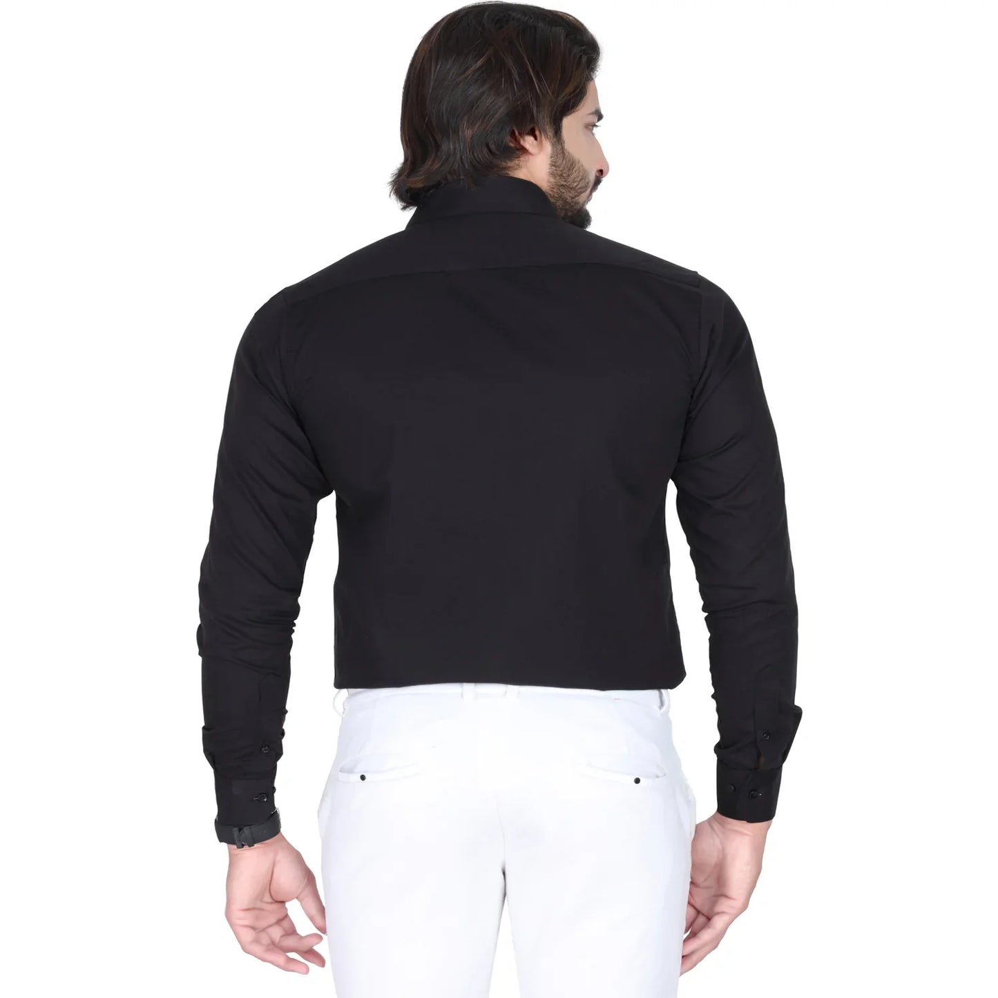 Men’s Easy Iron Regular Fit Black Shirt