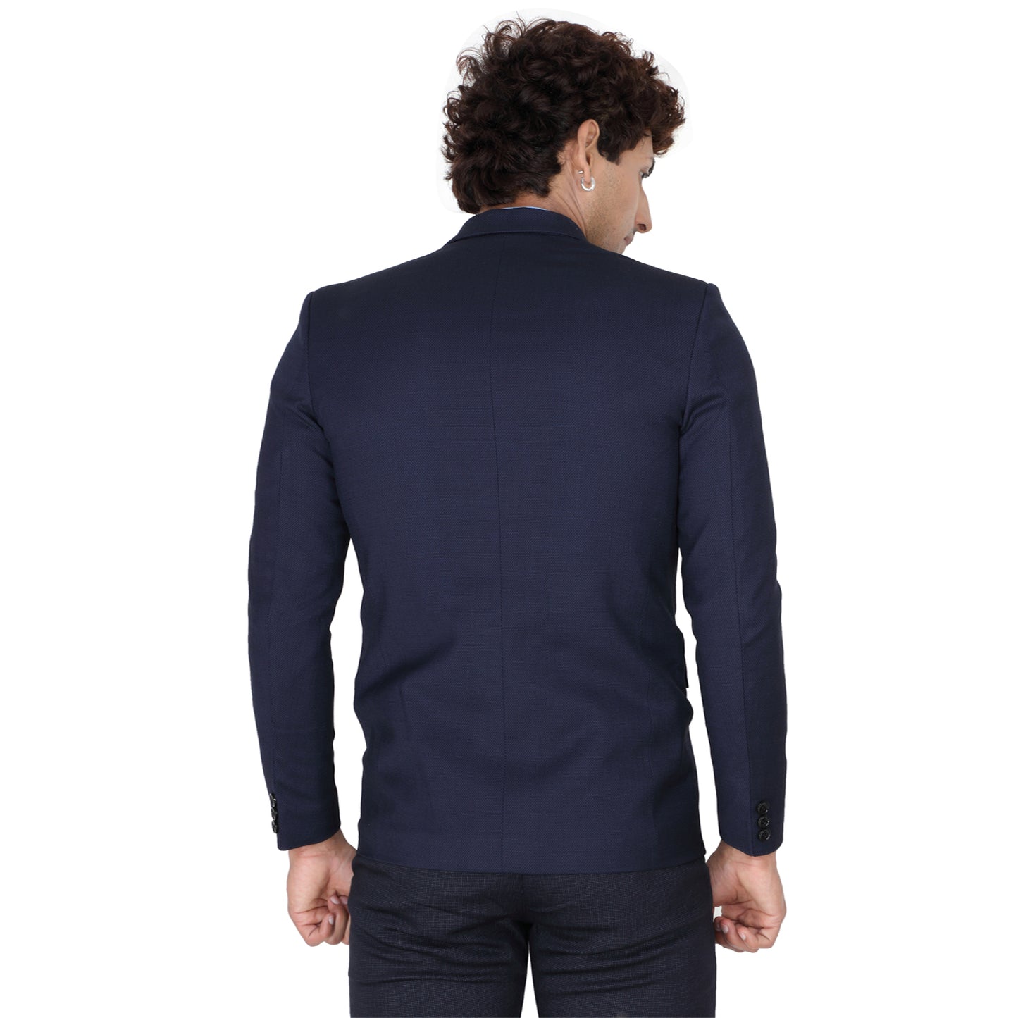 Men’s Check Blue Formal Blazer