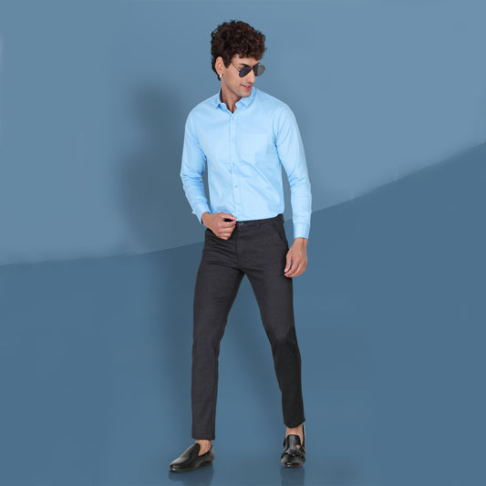 Men’s Blue Cotton Pant