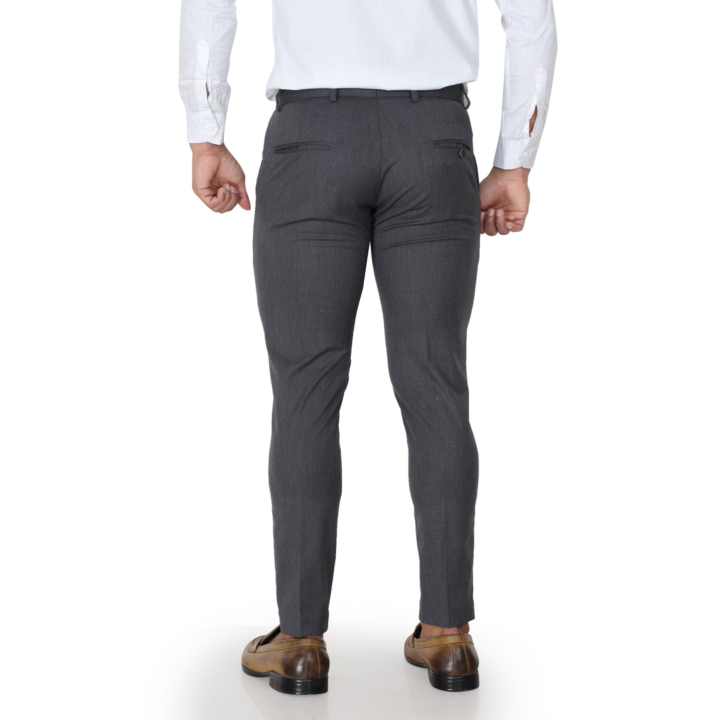 Men’s Slim Fit Grey Formal Trouser