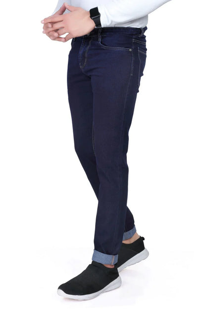 Men’s Clean Look Navy Blue Denim Jeans