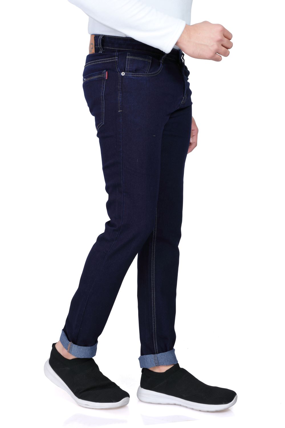 Men’s Clean Look Navy Blue Denim Jeans