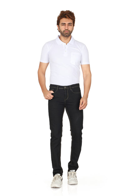 Men’s Black Clean Look Narrow Fit Denim Jeans
