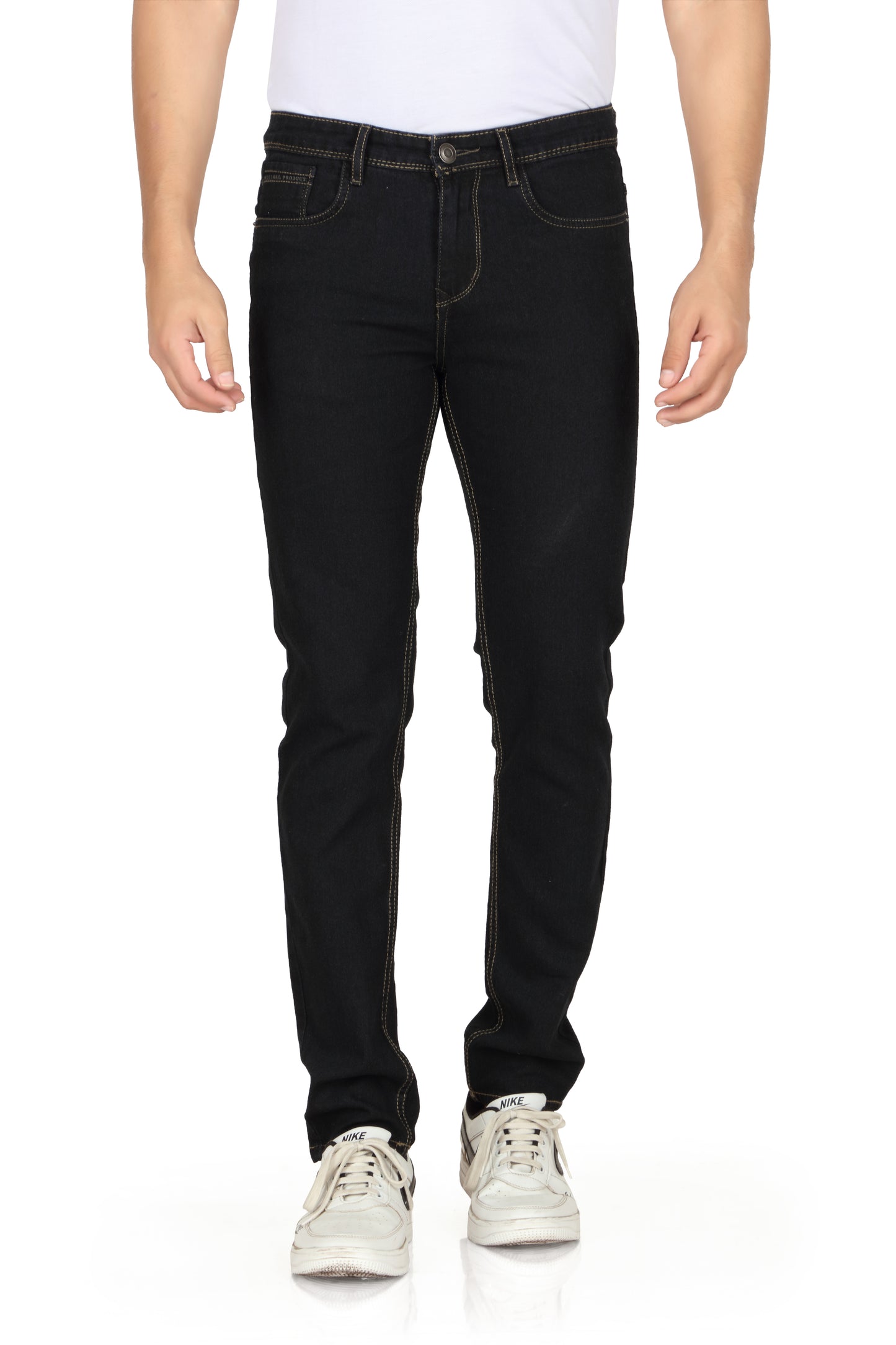 Men’s Black Clean Look Narrow Fit Denim Jeans