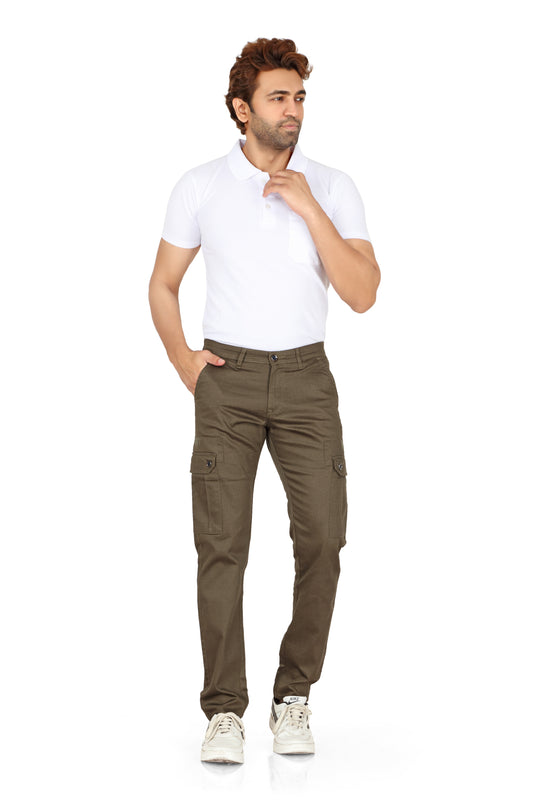 Solids green Cargo Jeans by The Souled Store Men