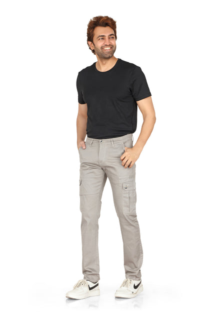Solids white grey Jeans by The Souled Store Men
