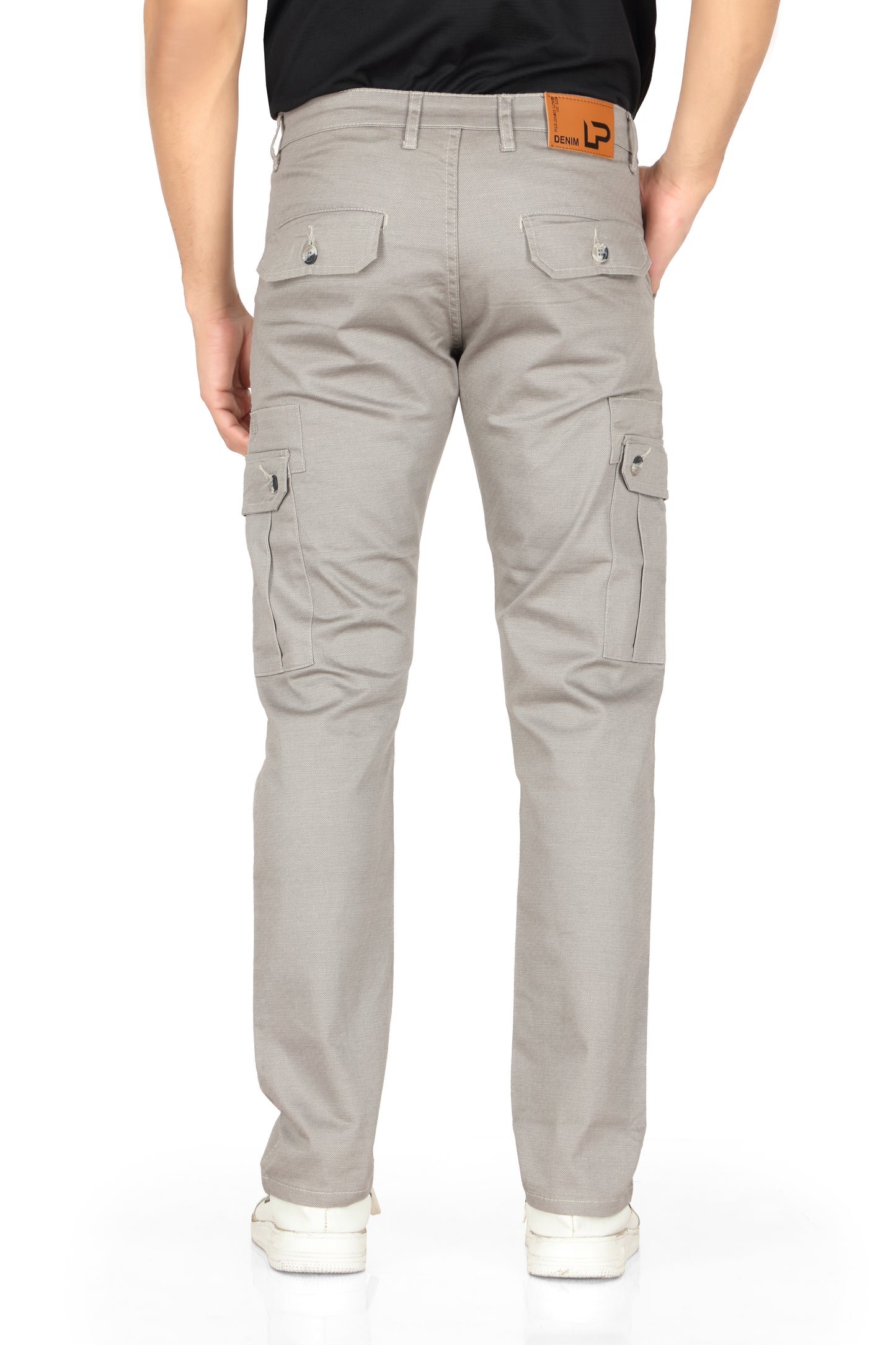 Solids white grey Jeans by The Souled Store Men