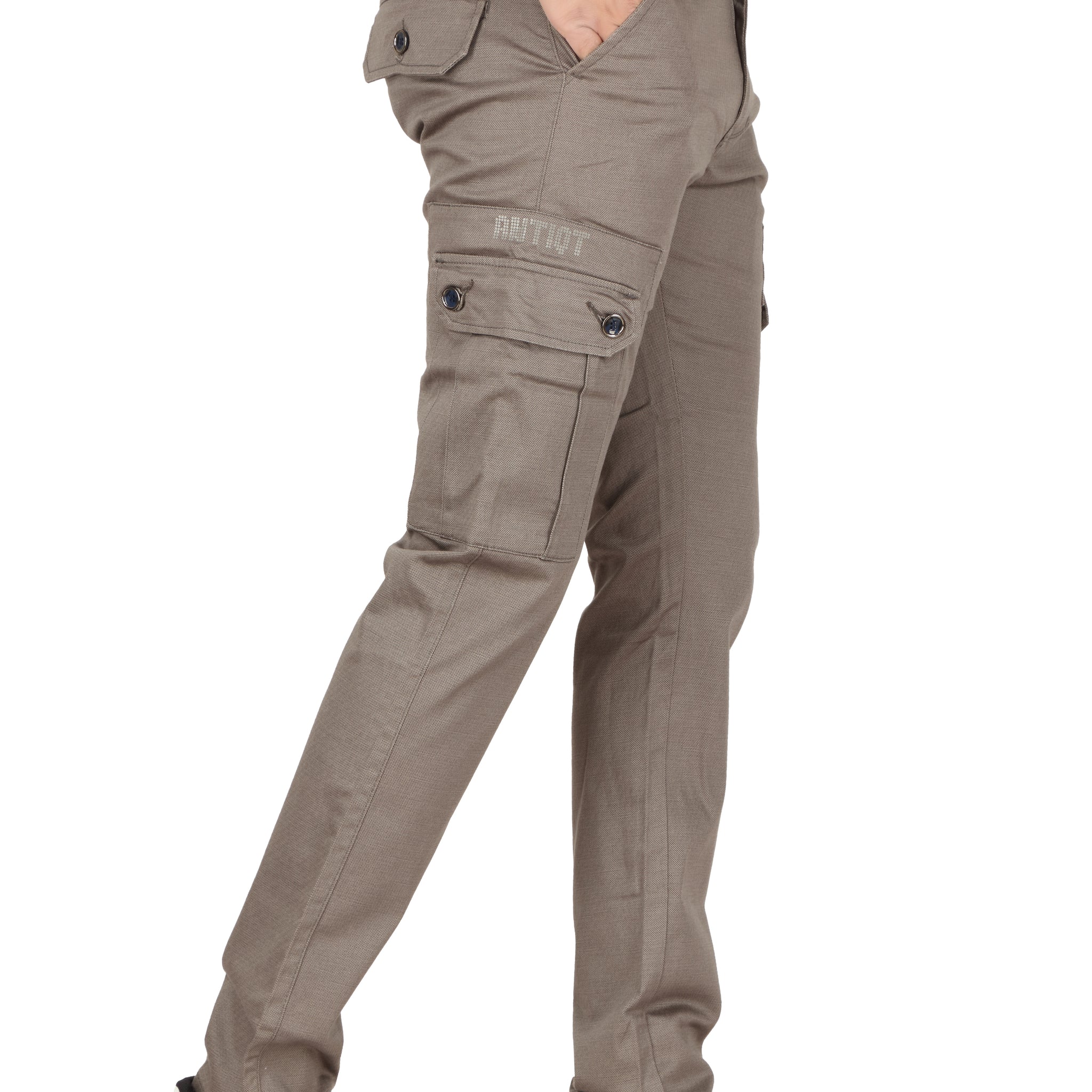 Solids Grey Cargo Jeans by The Souled Store Men