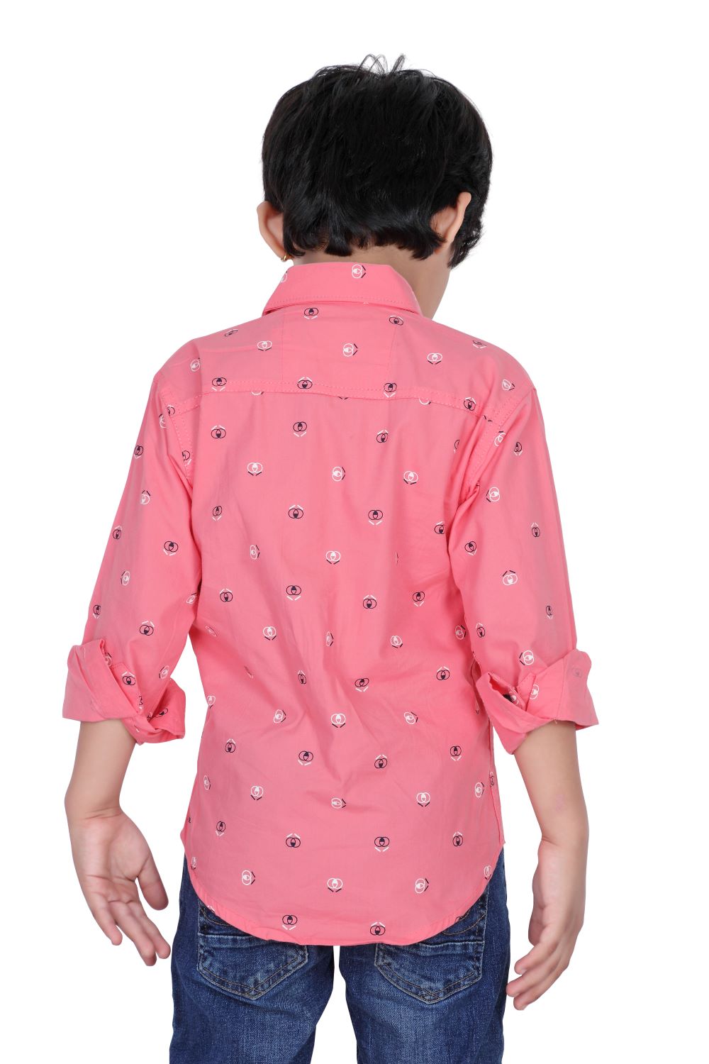 Kid’s Circle Printed Pink Shirt