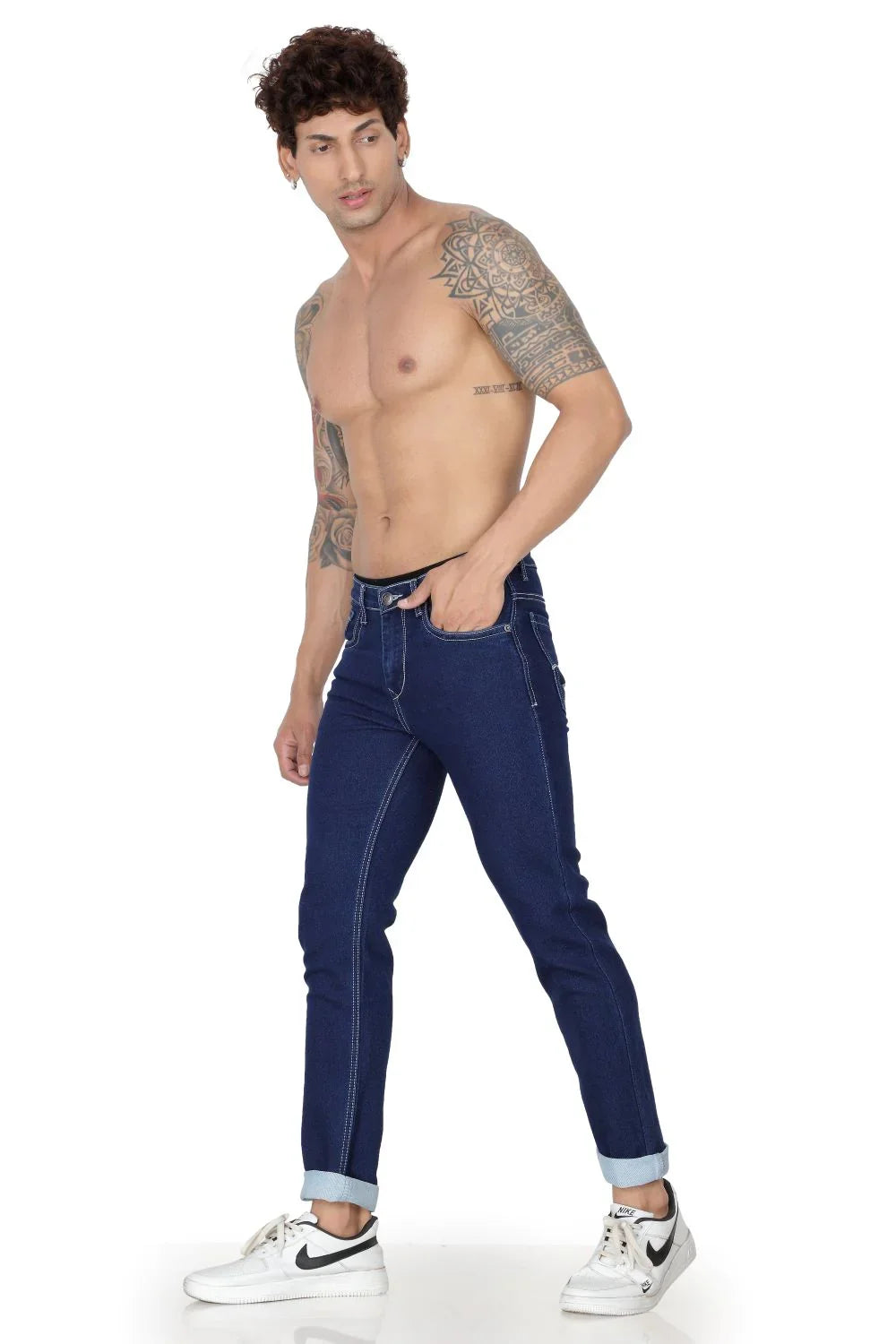 Men’s Blue Narrow Fit Denim Jeans