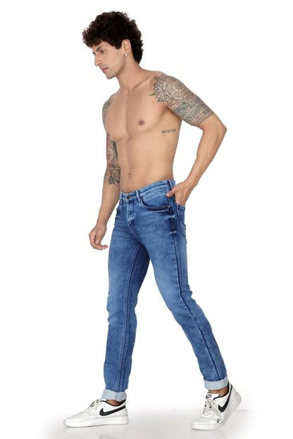 Men’s Light Blue Narrow Fit Denim Jeans