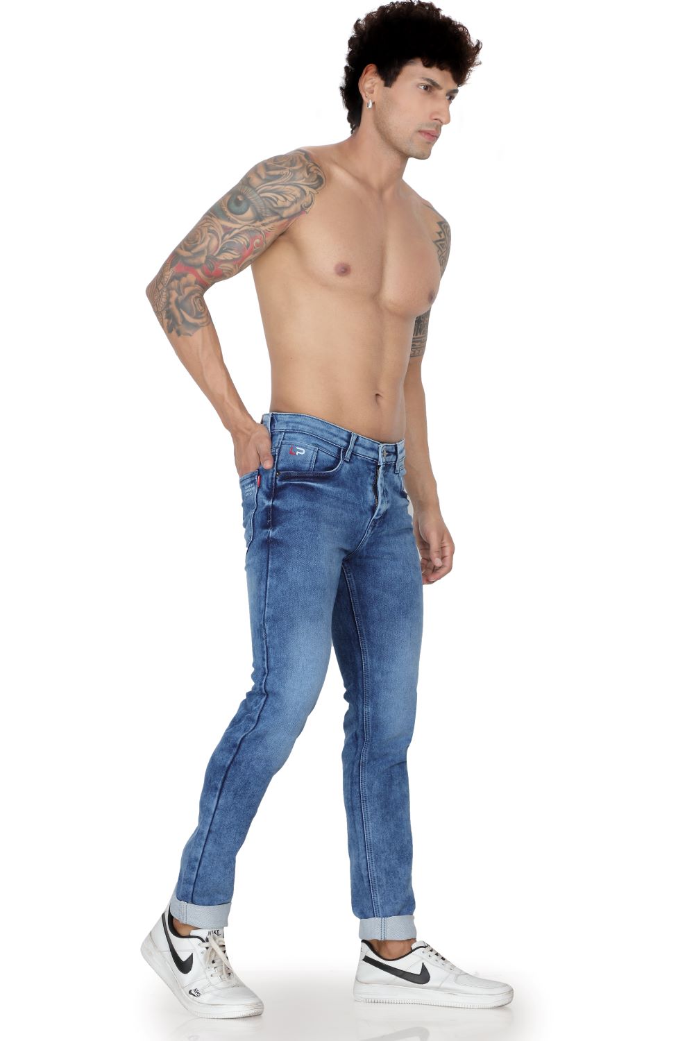 Men’s Light Blue Narrow Fit Denim Jeans