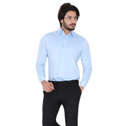 Men’s Easy Iron Regular Fit Sky Blue Shirt