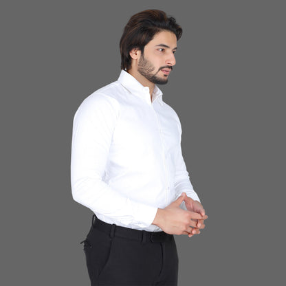 Men’s Easy Iron Regular Fit White Shirt