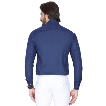 Men’s Formal Navy Blue Shirt
