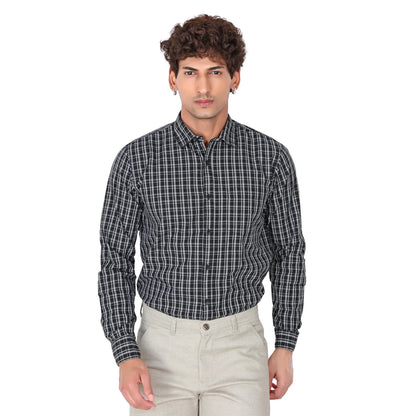 Men’s Black Checked Shirt