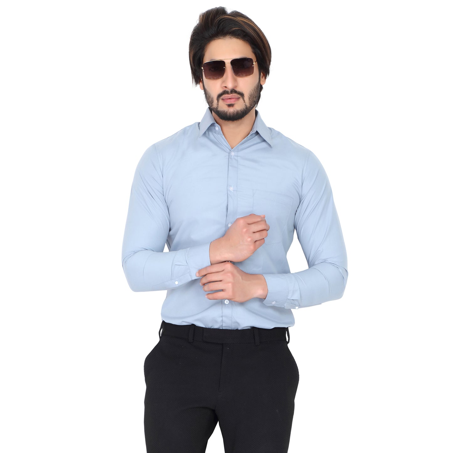 Men’s Formal Light Grey Shirt