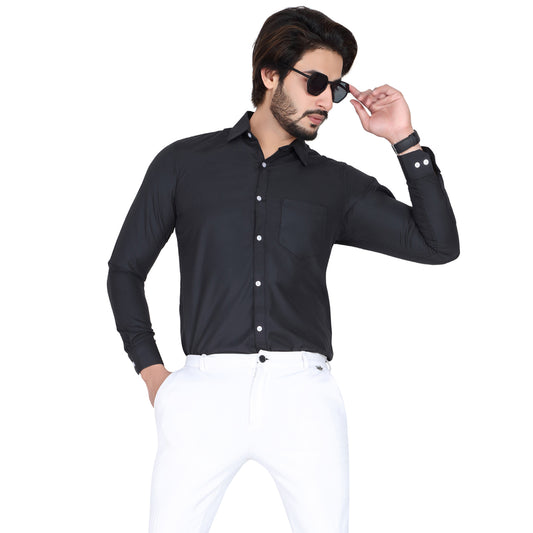 Men’s Formal Black Shirt