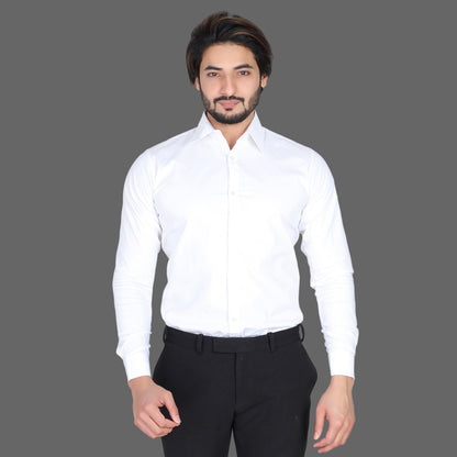 Men’s Easy Iron Regular Fit White Shirt