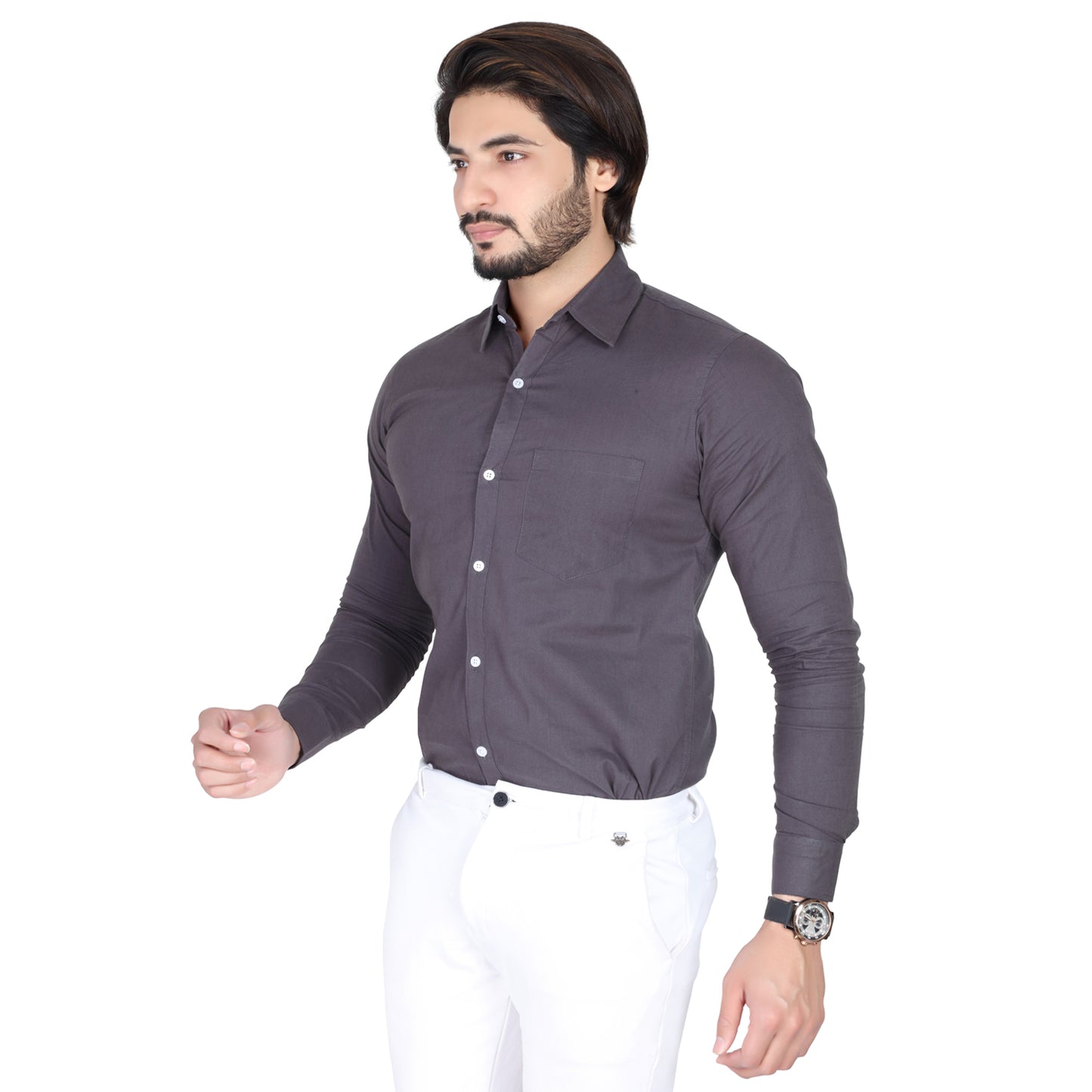 Men’s Formal Dark Grey Shirt