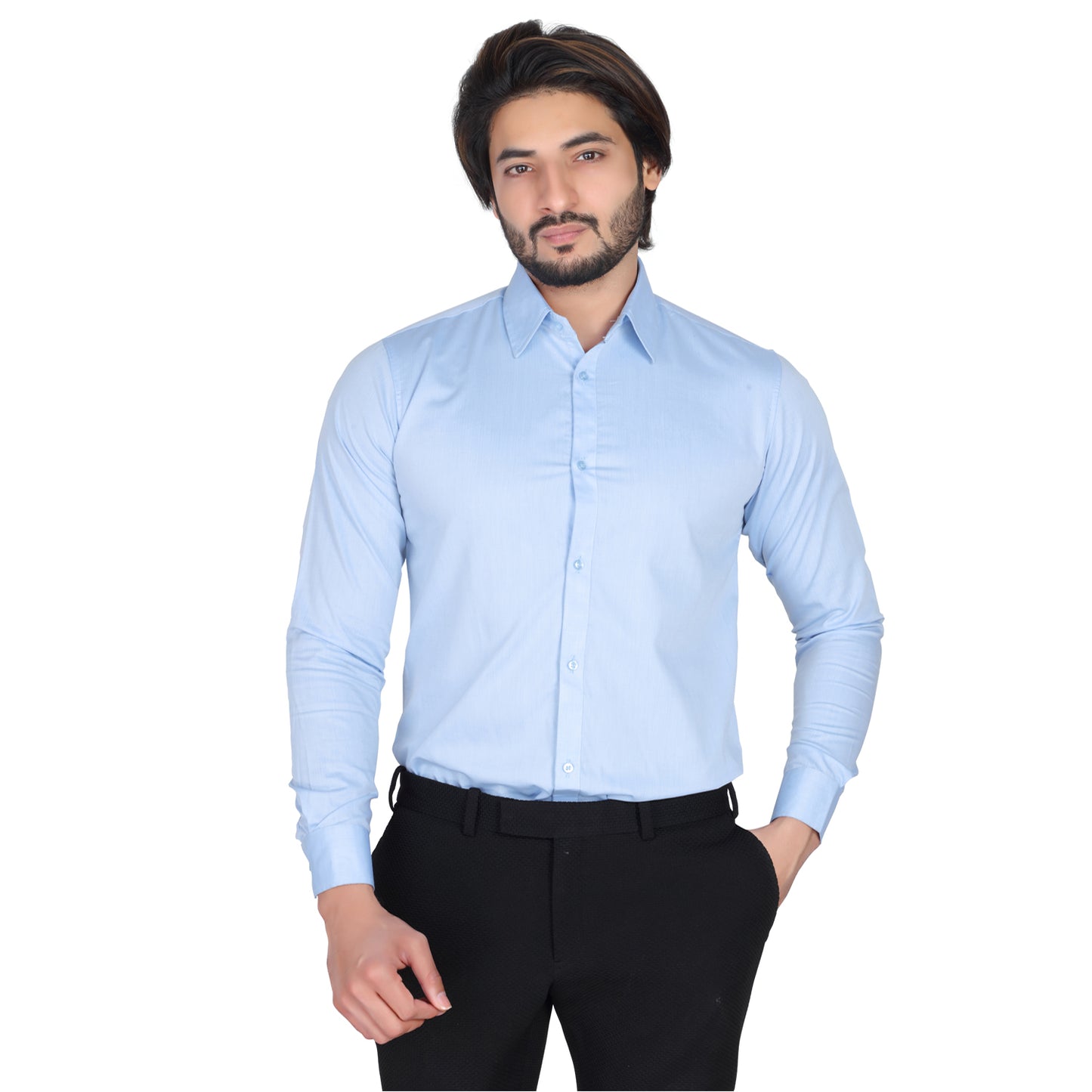 Men’s Easy Iron Regular Fit Sky Blue Shirt