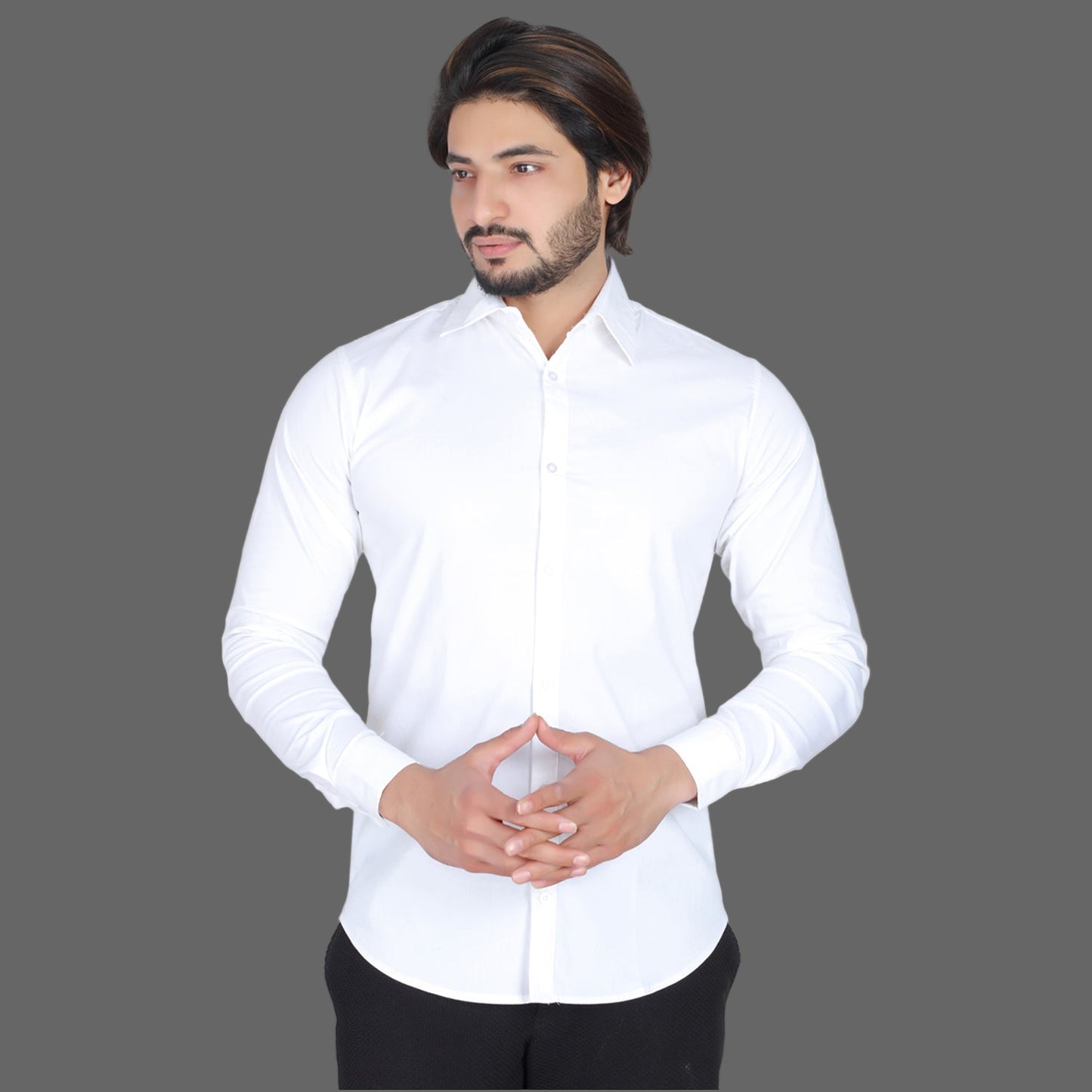 Men’s Easy Iron Regular Fit White Shirt