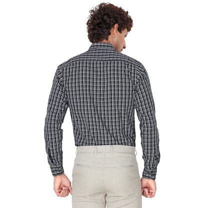 Men’s Black Checked Shirt