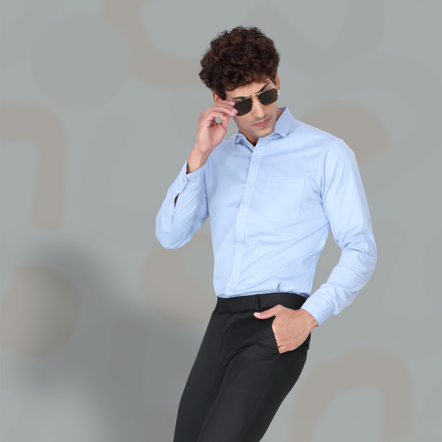 Men’s Light Blue Formal Shirt