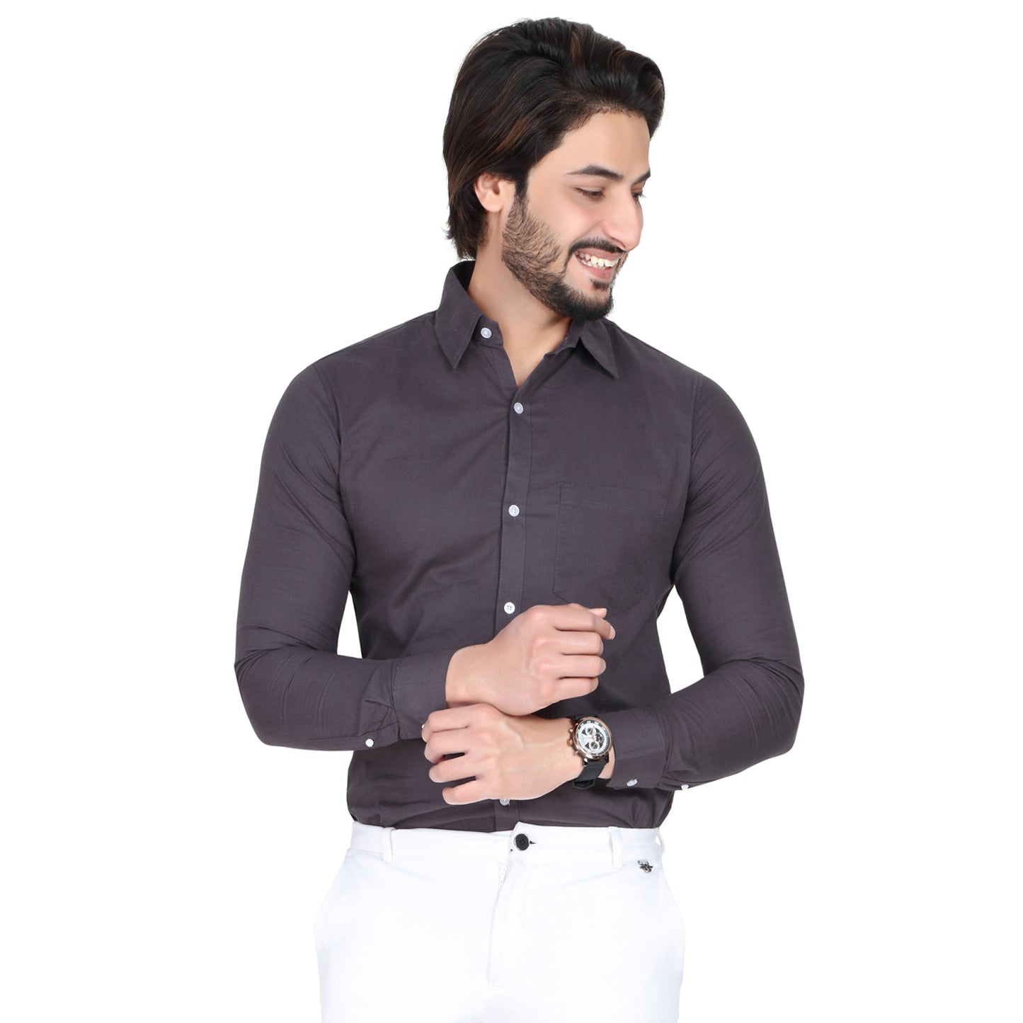Men’s Formal Dark Grey Shirt