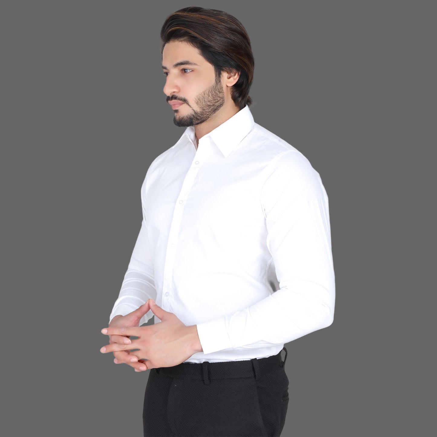 Men’s Easy Iron Regular Fit White Shirt