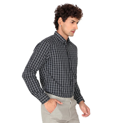 Men’s Black Checked Shirt