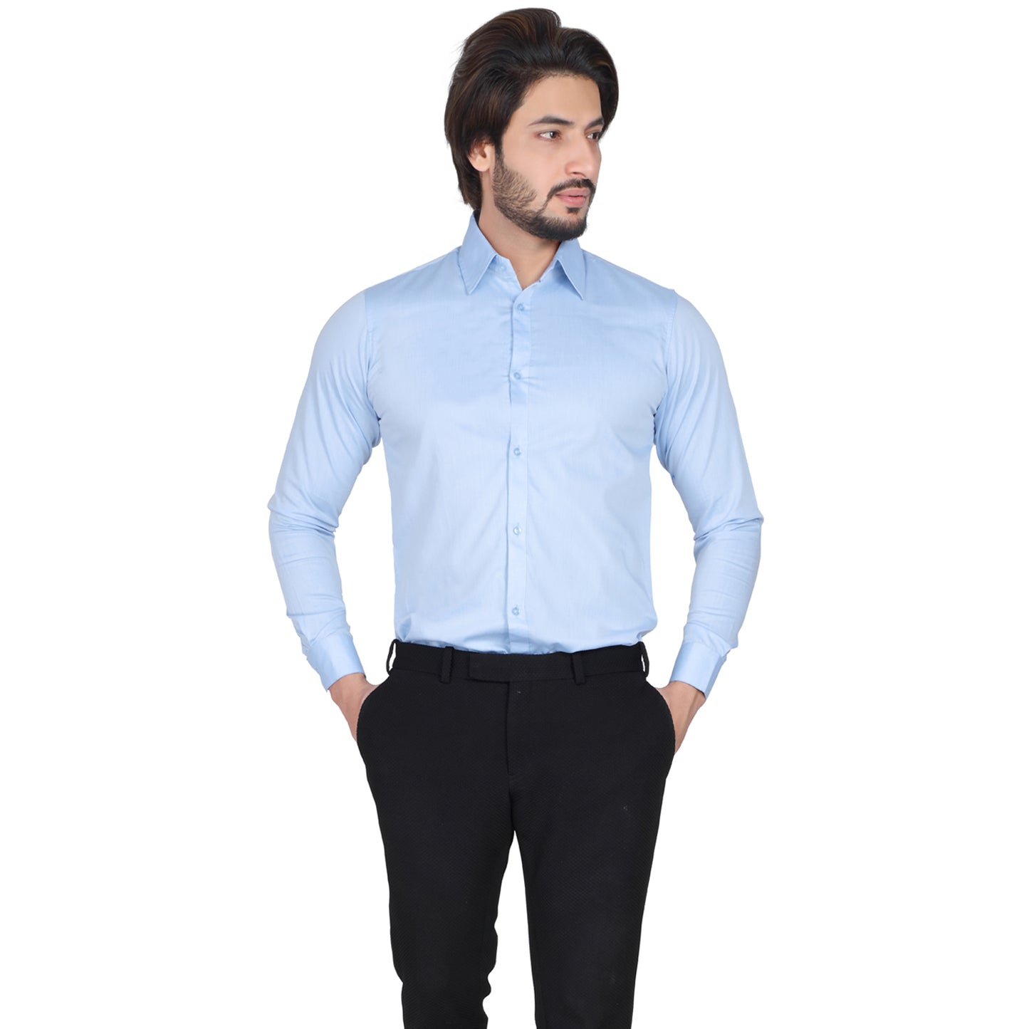 Men’s Easy Iron Regular Fit Sky Blue Shirt