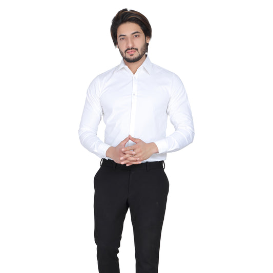 Men’s Easy Iron Regular Fit White Shirt