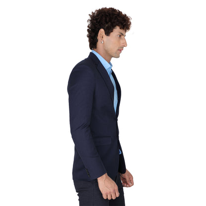 Men’s Check Blue Formal Blazer
