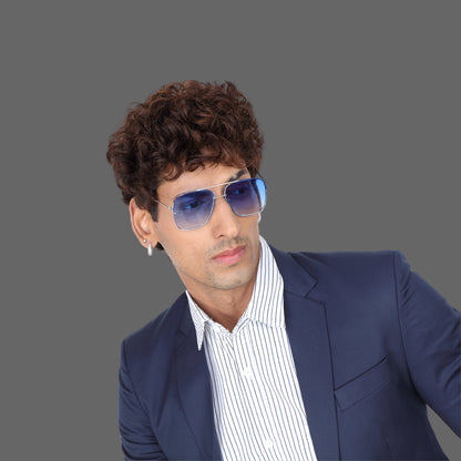 Men’s Solid Blue Blazer