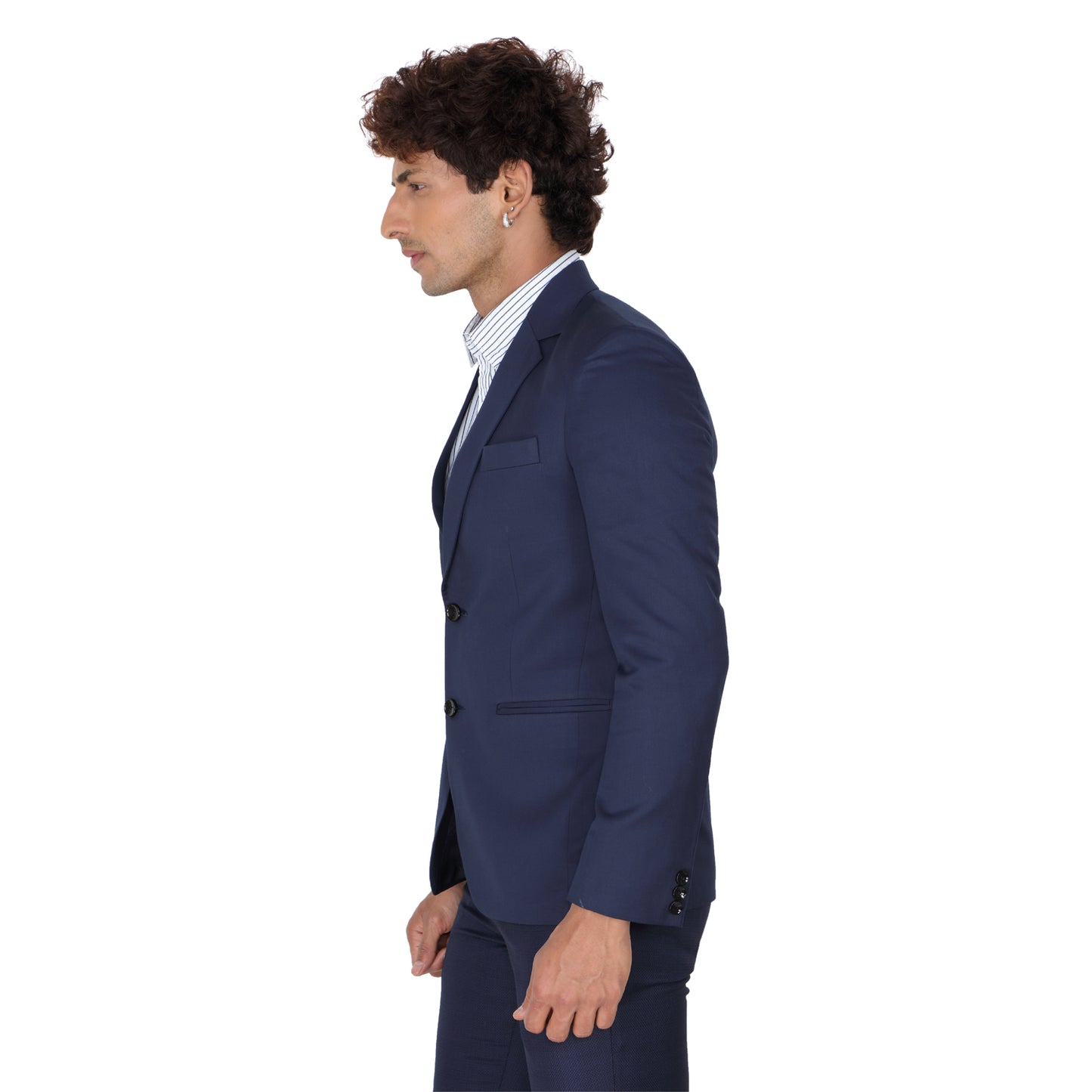 Men’s Solid Blue Blazer