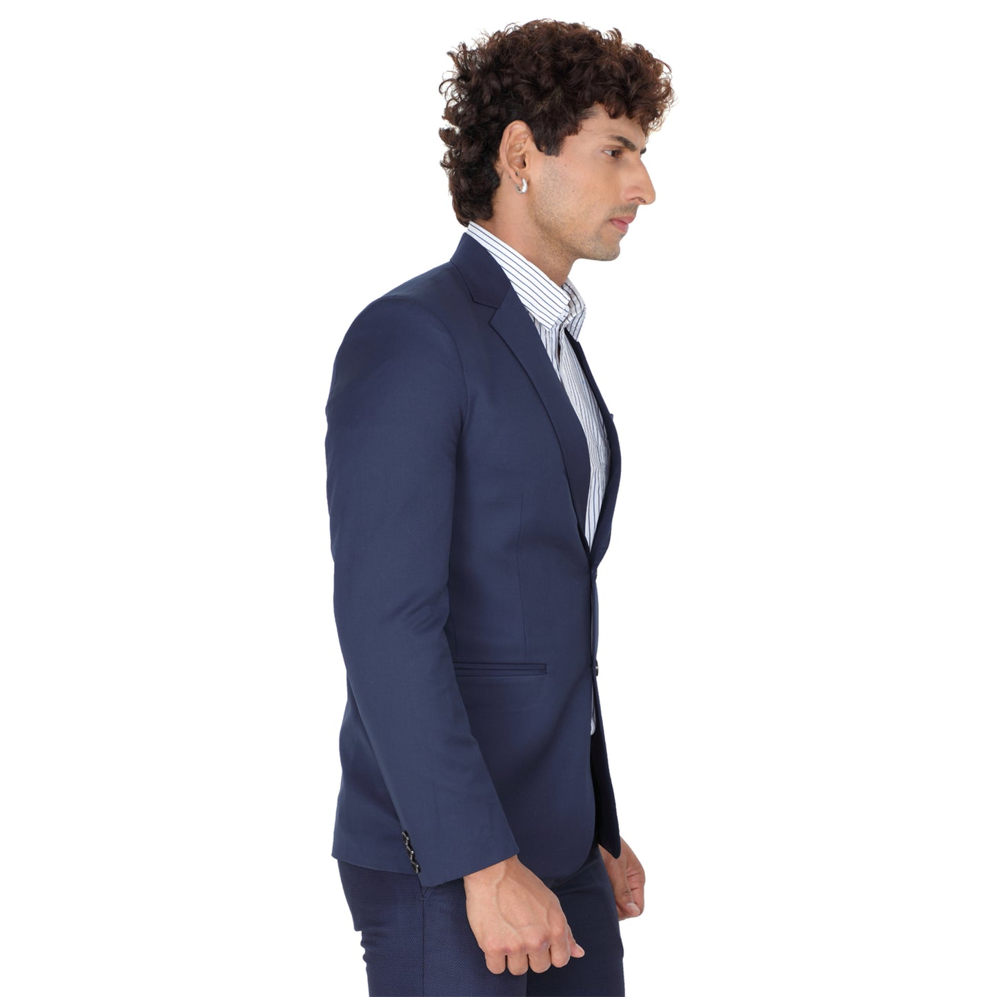 Men’s Solid Blue Blazer