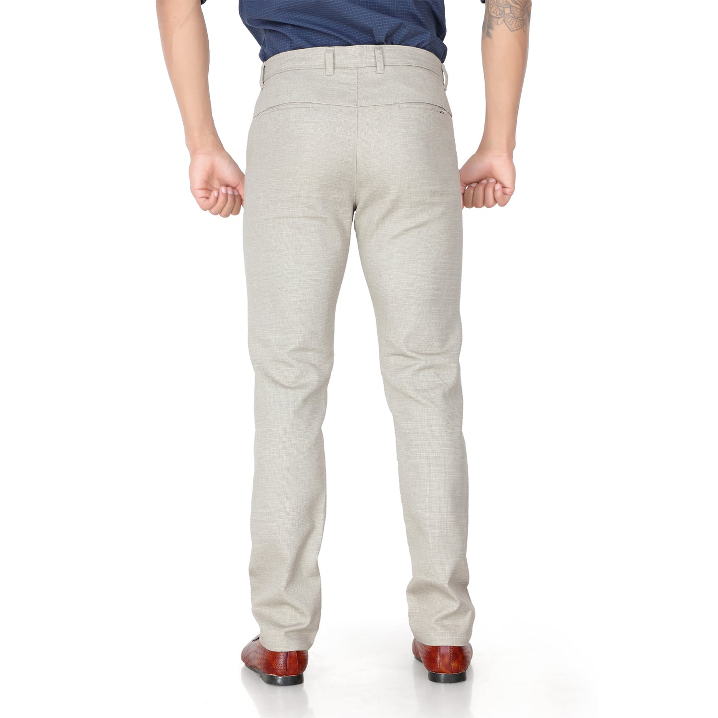 Men’s Cream Cotton Pant