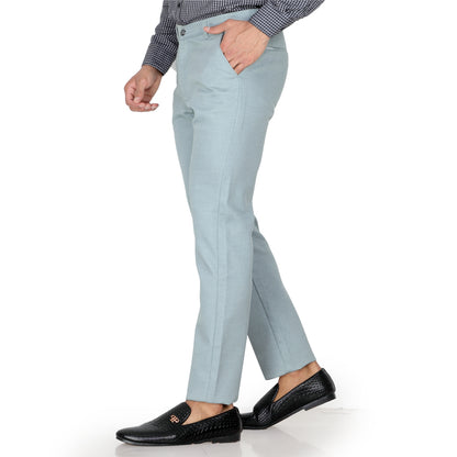 Men's Straight Fit Pista Cotton Pants on a model.