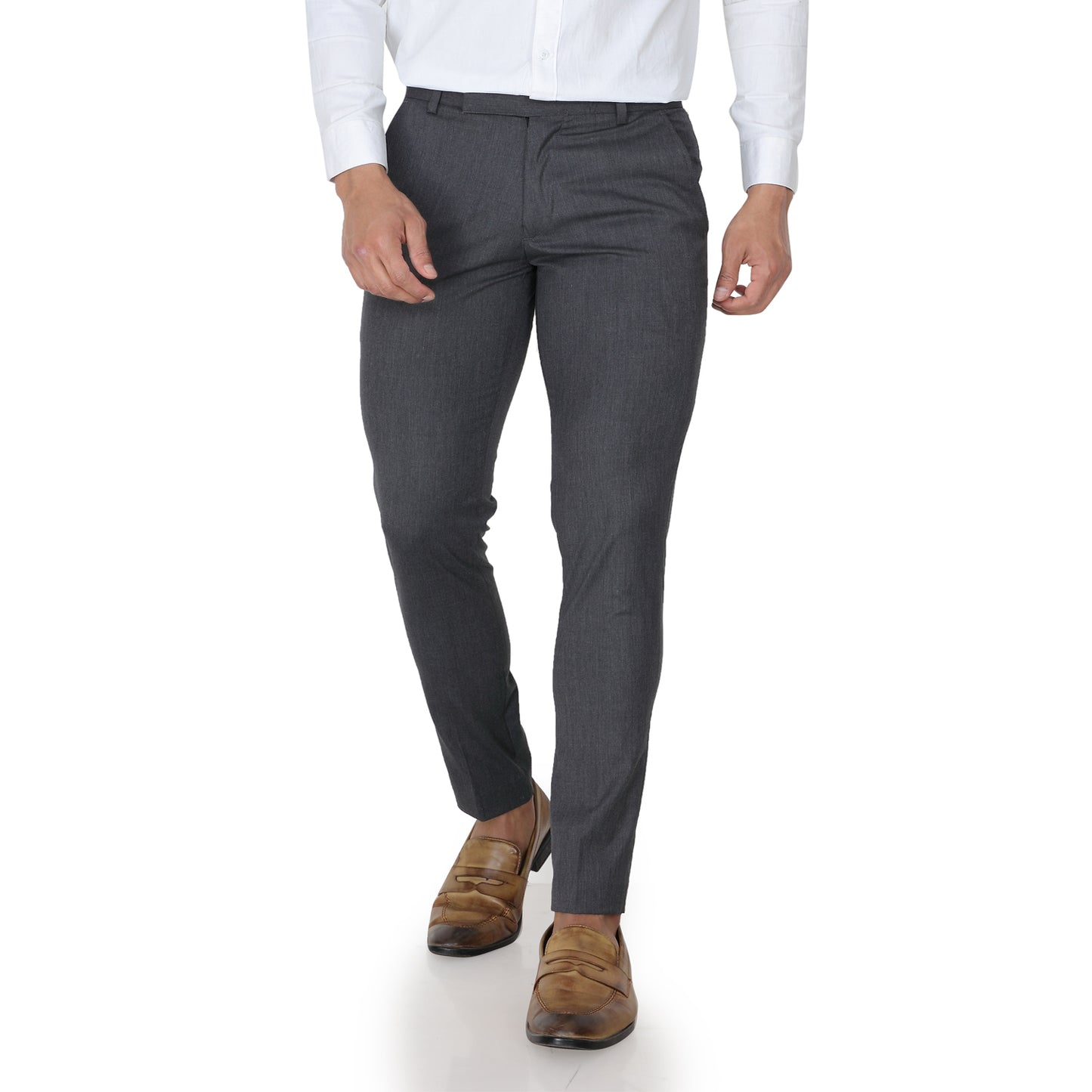 Men’s Slim Fit Grey Formal Trouser