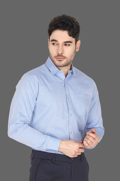 Men’s Formal Sky Blue Printed Shirt
Success
