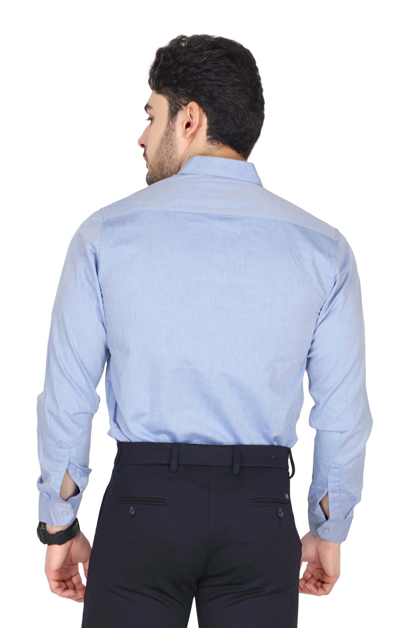 Men’s Formal Sky Blue Printed Shirt
Success