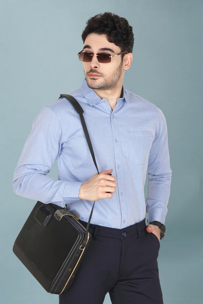 Men’s Formal Sky Blue Printed Shirt
Success
