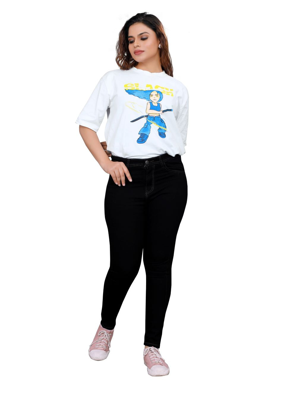 Women’s Slim Fit High Waist Black Jeans