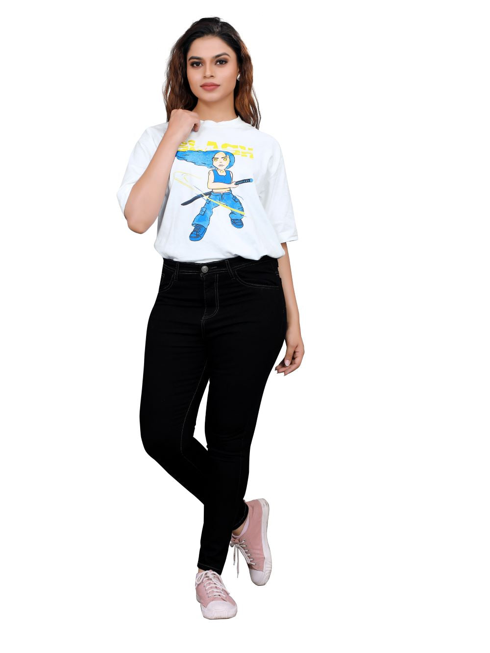 Women’s Slim Fit High Waist Black Jeans