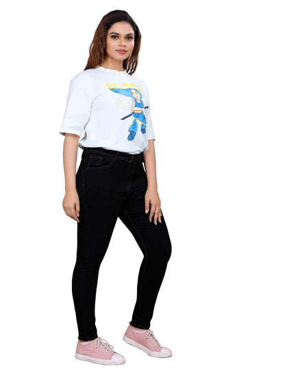 Women’s Slim Fit High Waist Black Jeans