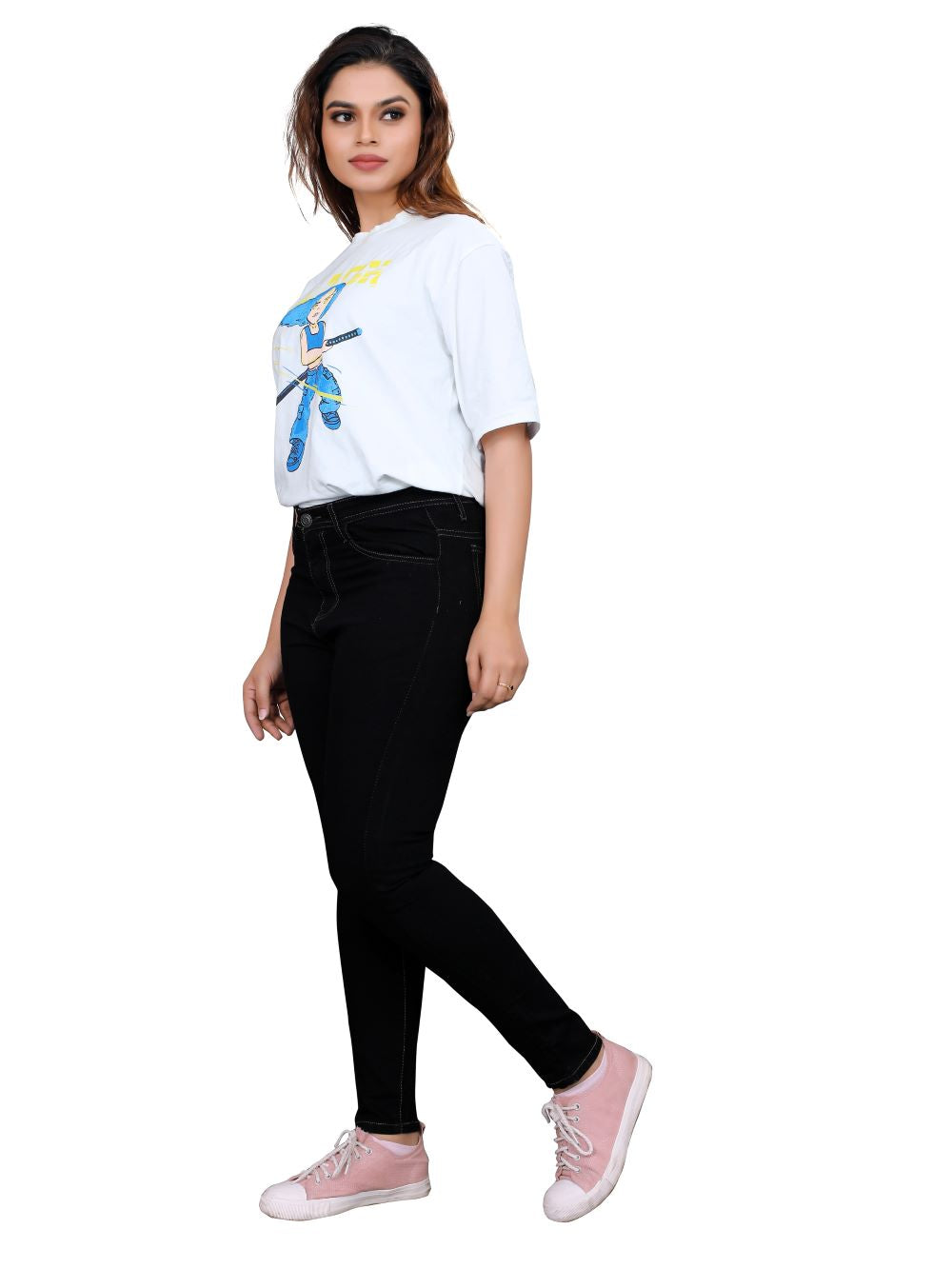 Women’s Slim Fit High Waist Black Jeans