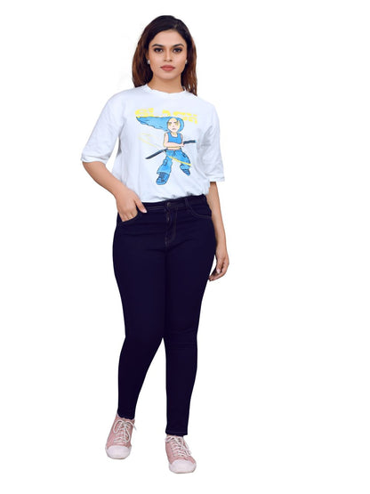 Women’s Slim Fit High Waist Blue Jeans