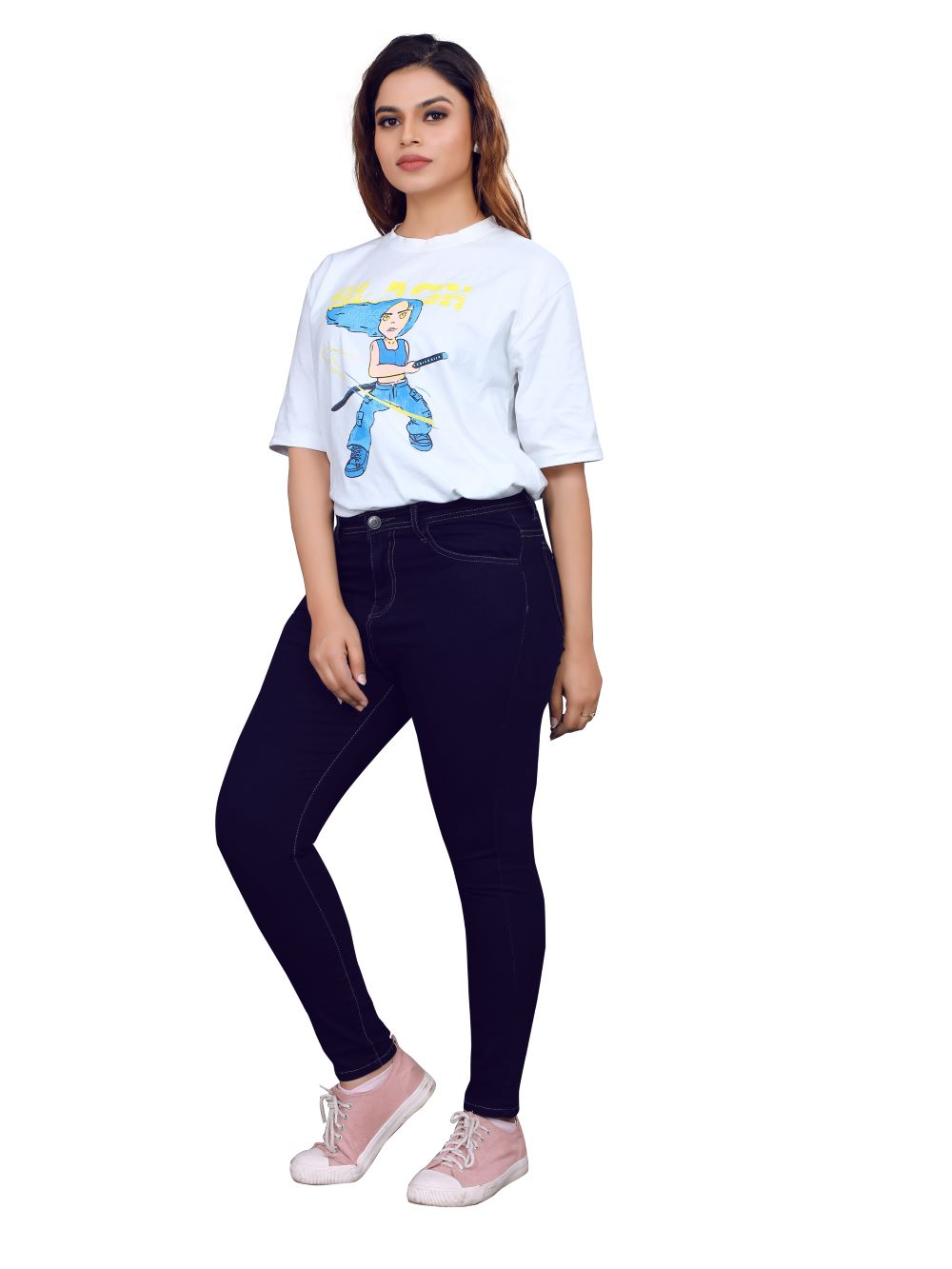 Women’s Slim Fit High Waist Blue Jeans