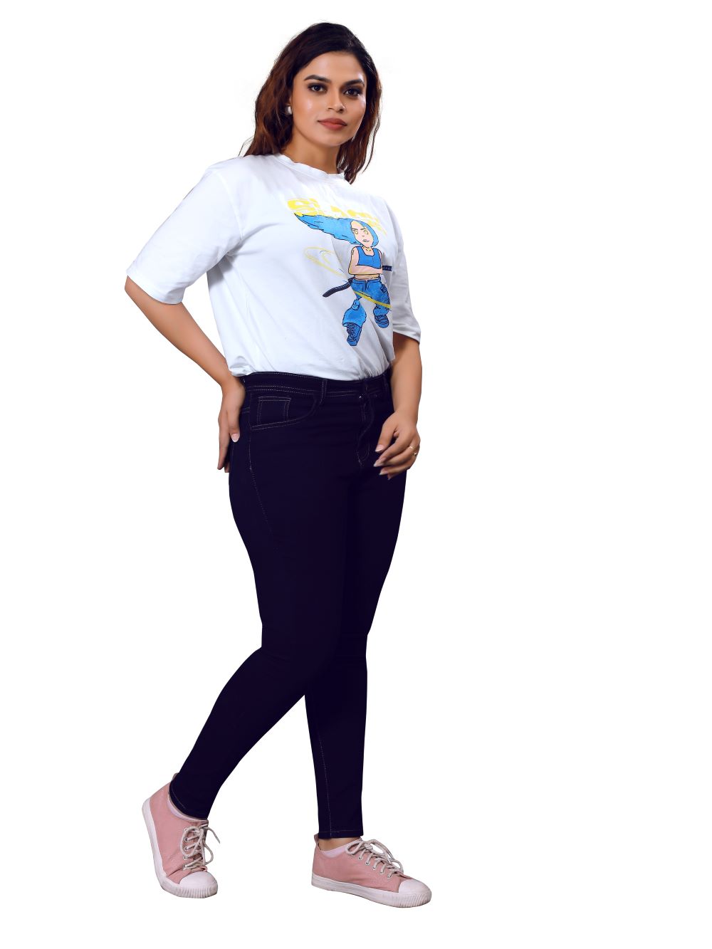 Women’s Slim Fit High Waist Blue Jeans